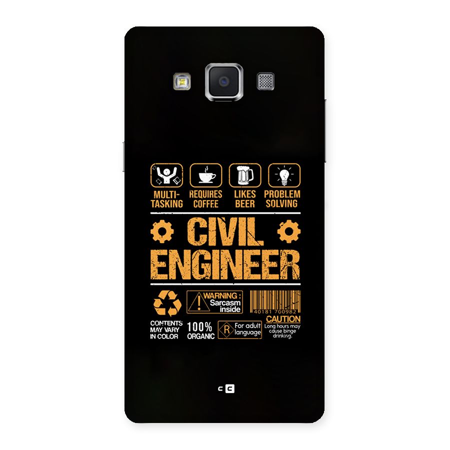 Civil Engineer Back Case for Galaxy A5