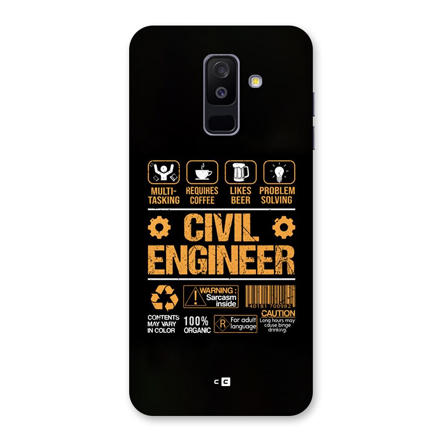 Civil Engineer Back Case for Galaxy A6 Plus