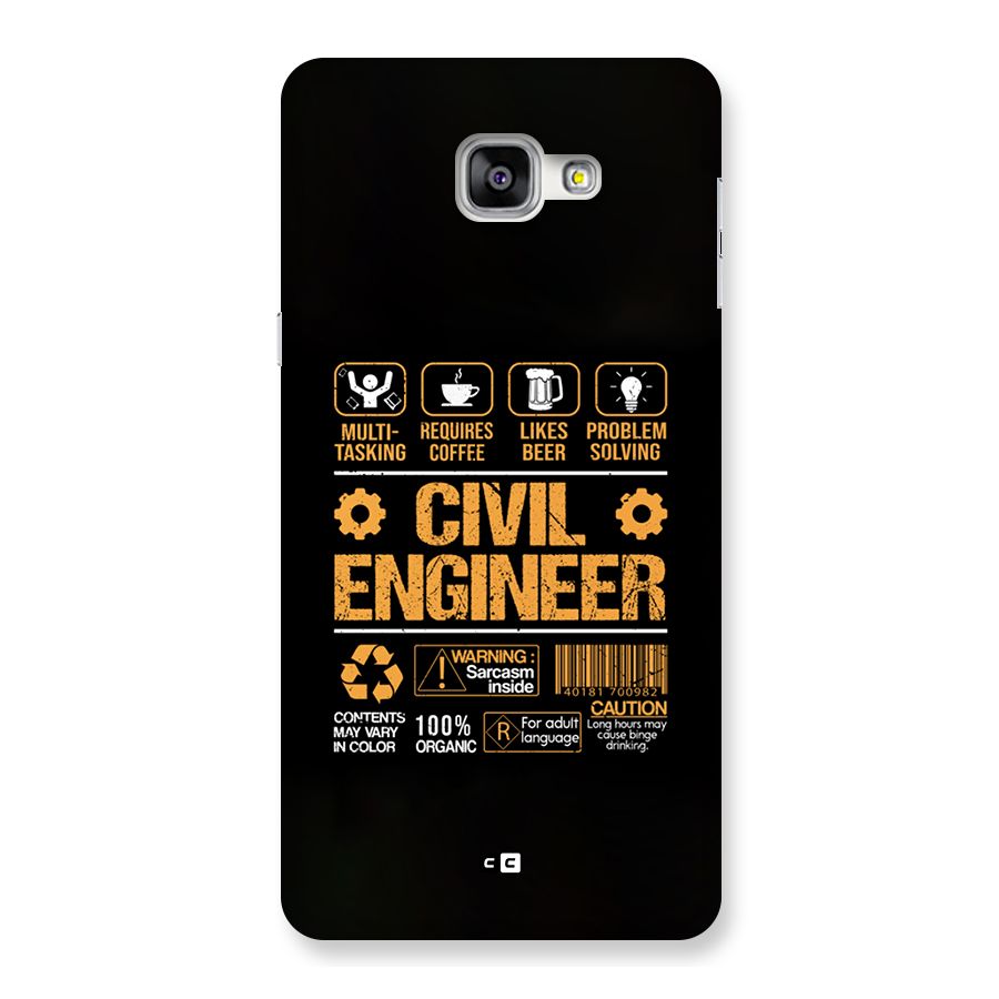 Civil Engineer Back Case for Galaxy A9