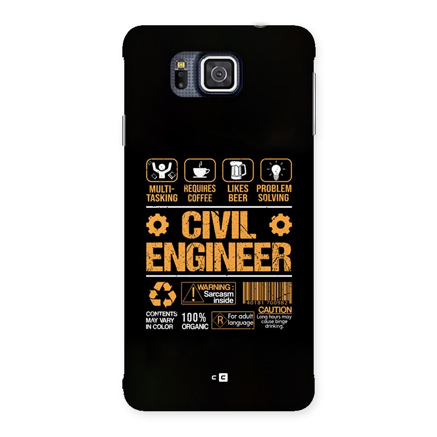Civil Engineer Back Case for Galaxy Alpha