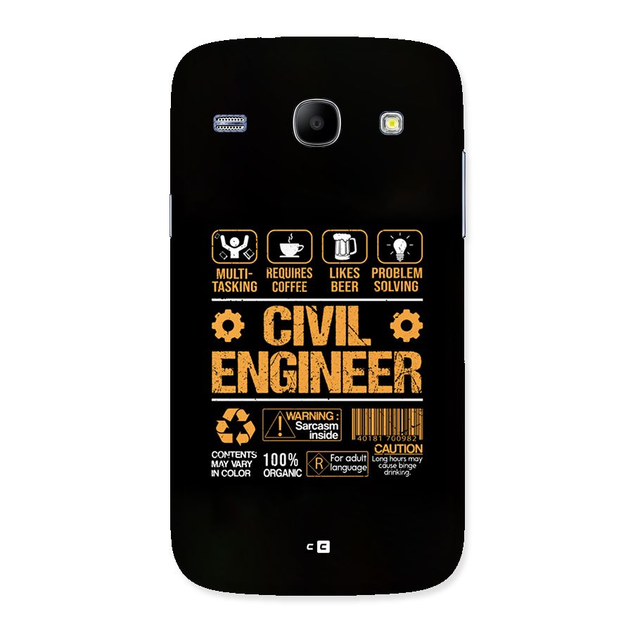 Civil Engineer Back Case for Galaxy Core