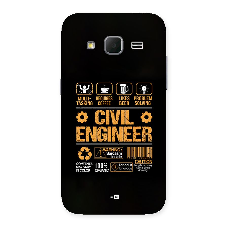Civil Engineer Back Case for Galaxy Core Prime