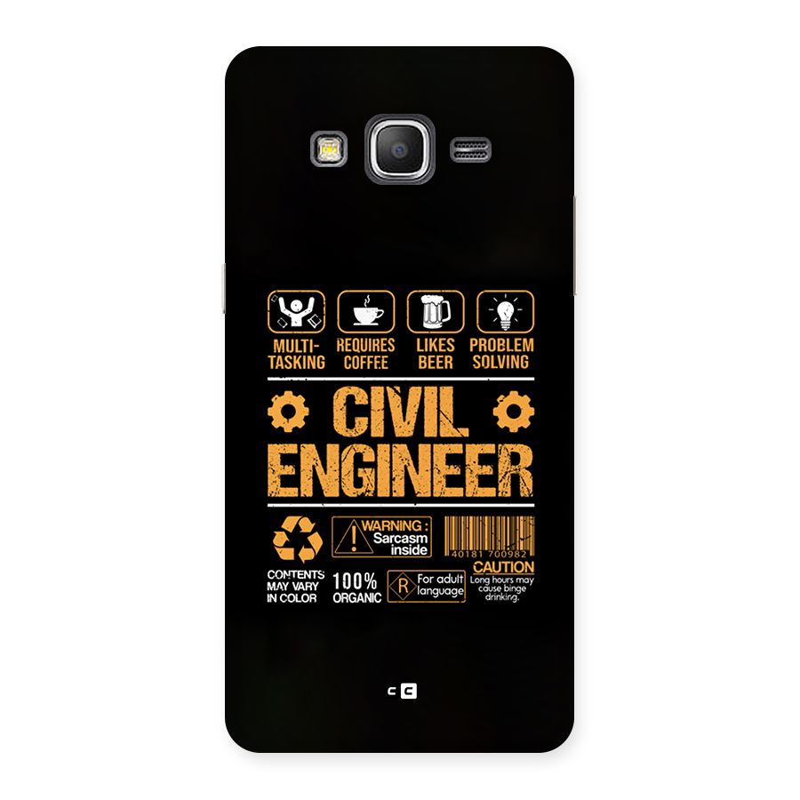 Civil Engineer Back Case for Galaxy Grand Prime