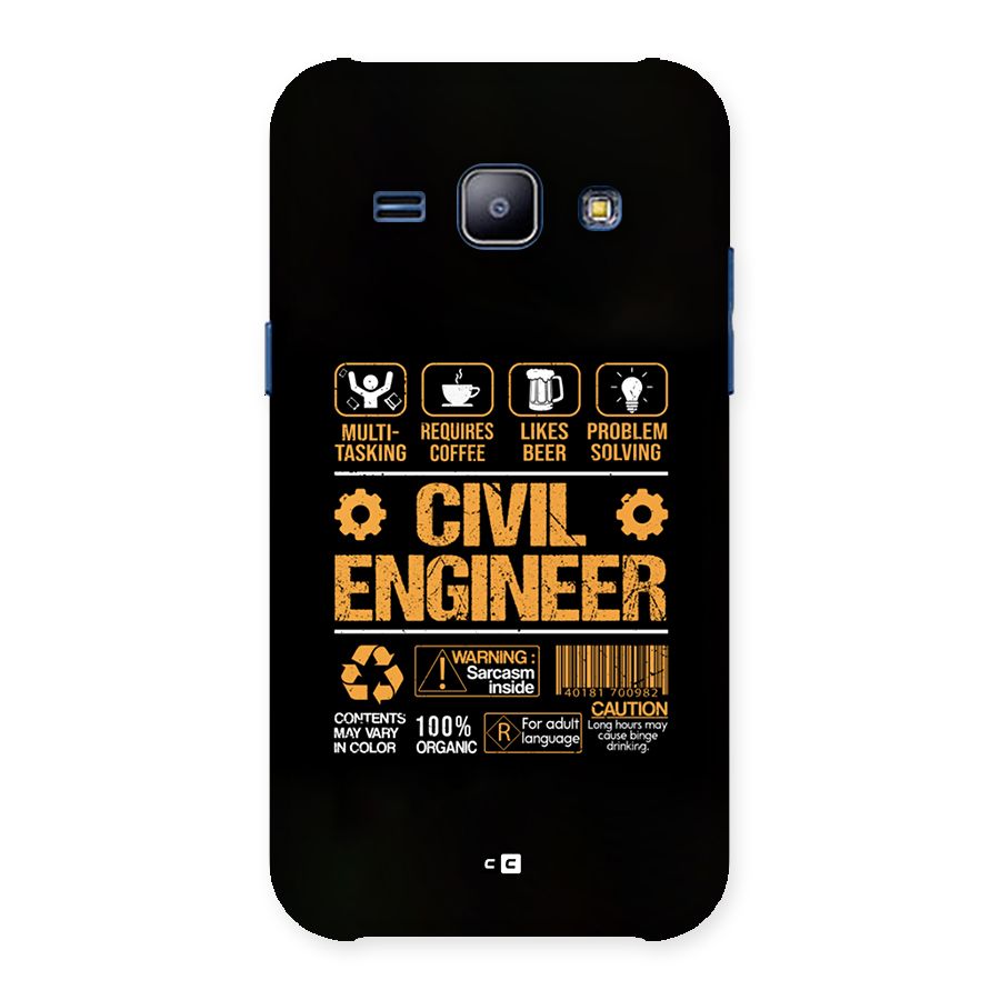 Civil Engineer Back Case for Galaxy J1