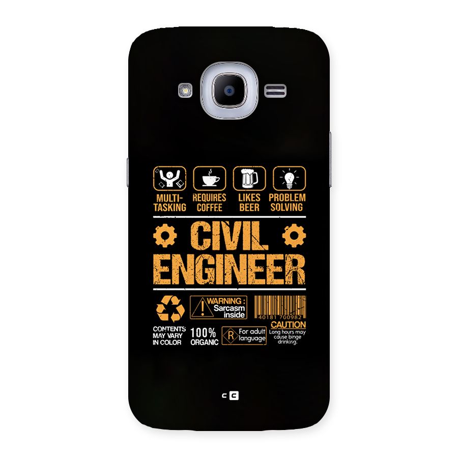 Civil Engineer Back Case for Galaxy J2 2016