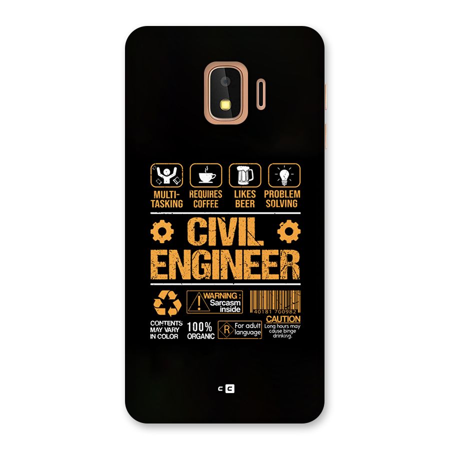 Civil Engineer Back Case for Galaxy J2 Core