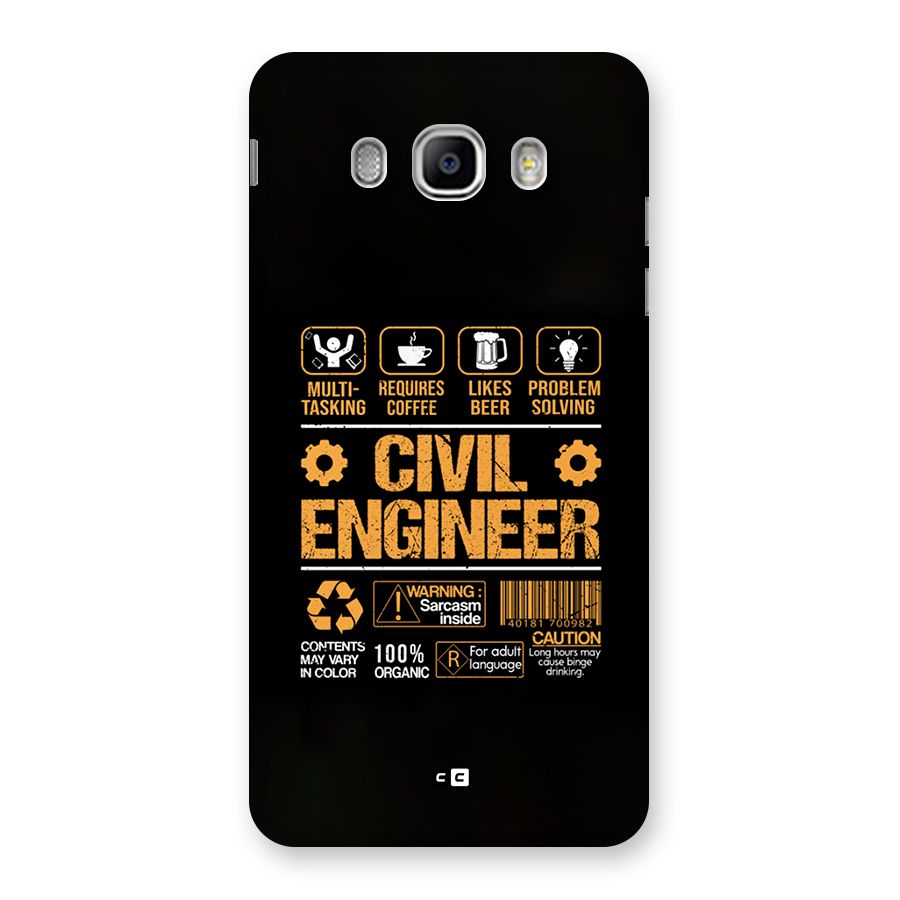 Civil Engineer Back Case for Galaxy J5 2016