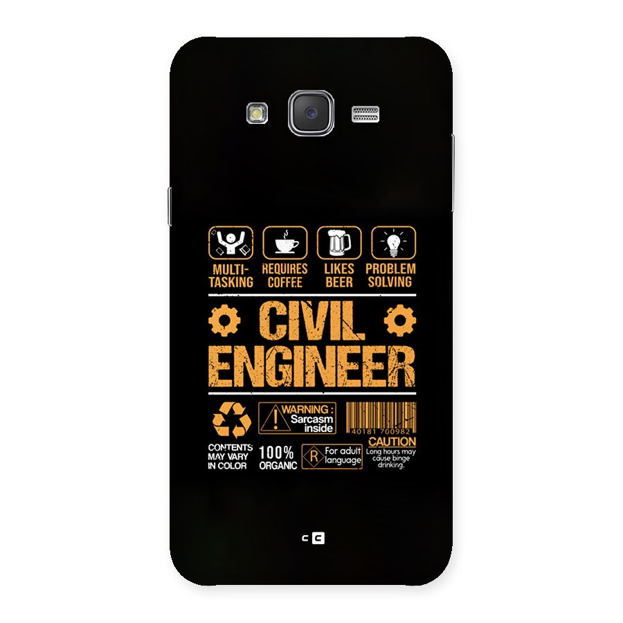 Civil Engineer Back Case for Galaxy J7
