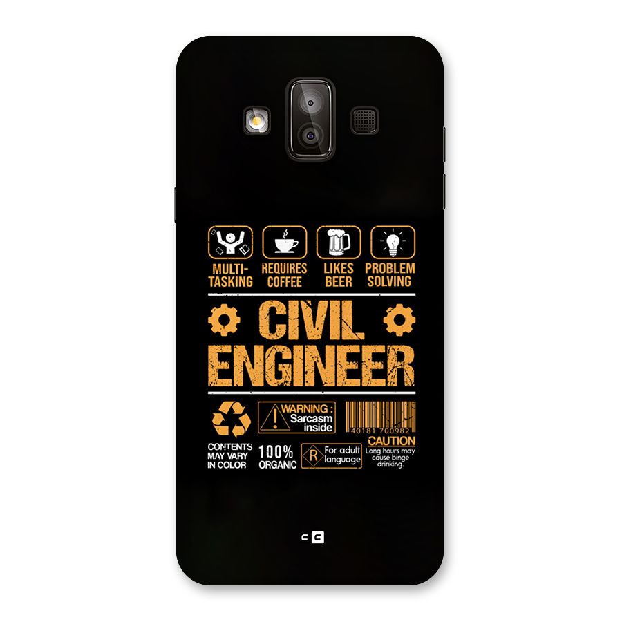 Civil Engineer Back Case for Galaxy J7 Duo