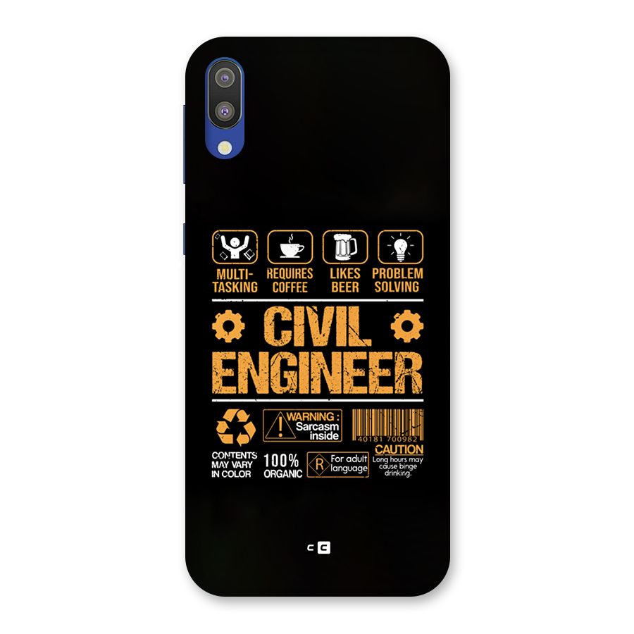 Civil Engineer Back Case for Galaxy M10