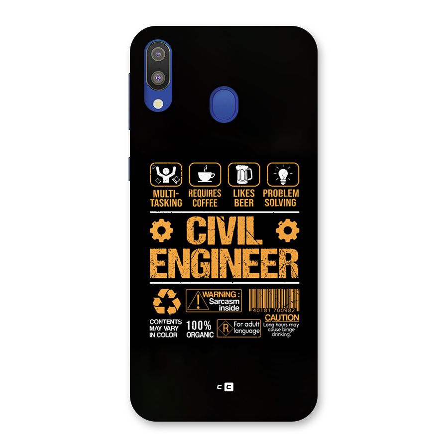 Civil Engineer Back Case for Galaxy M20