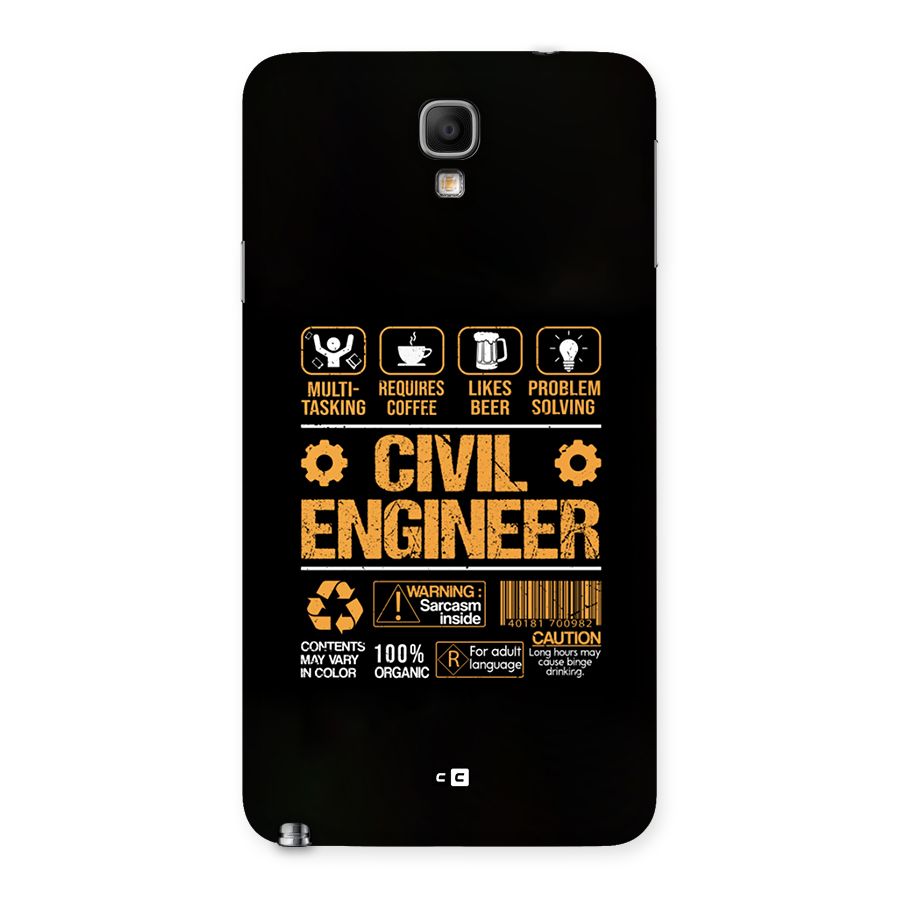 Civil Engineer Back Case for Galaxy Note 3 Neo