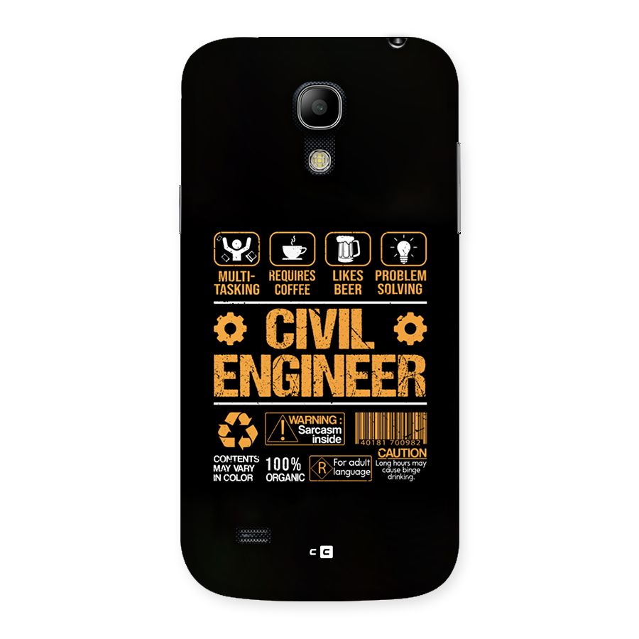 Civil Engineer Back Case for Galaxy S4 Mini