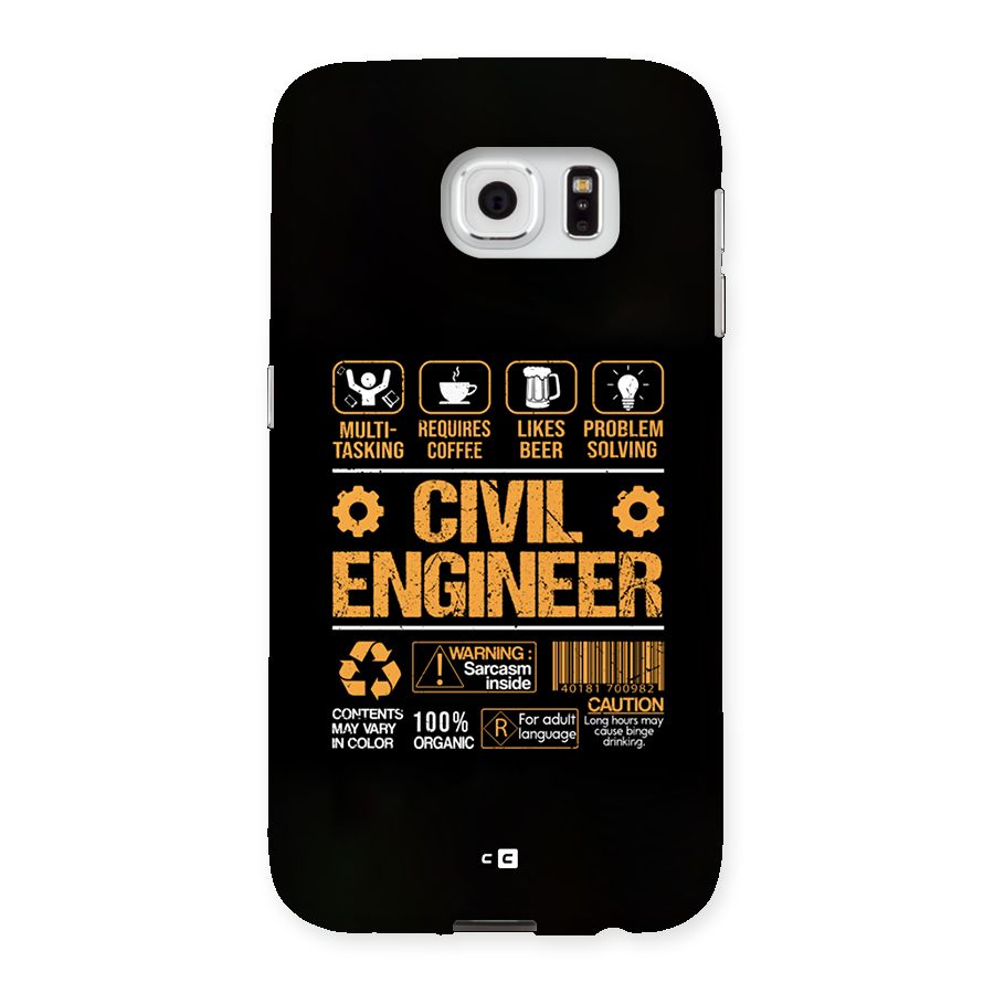 Civil Engineer Back Case for Galaxy S6