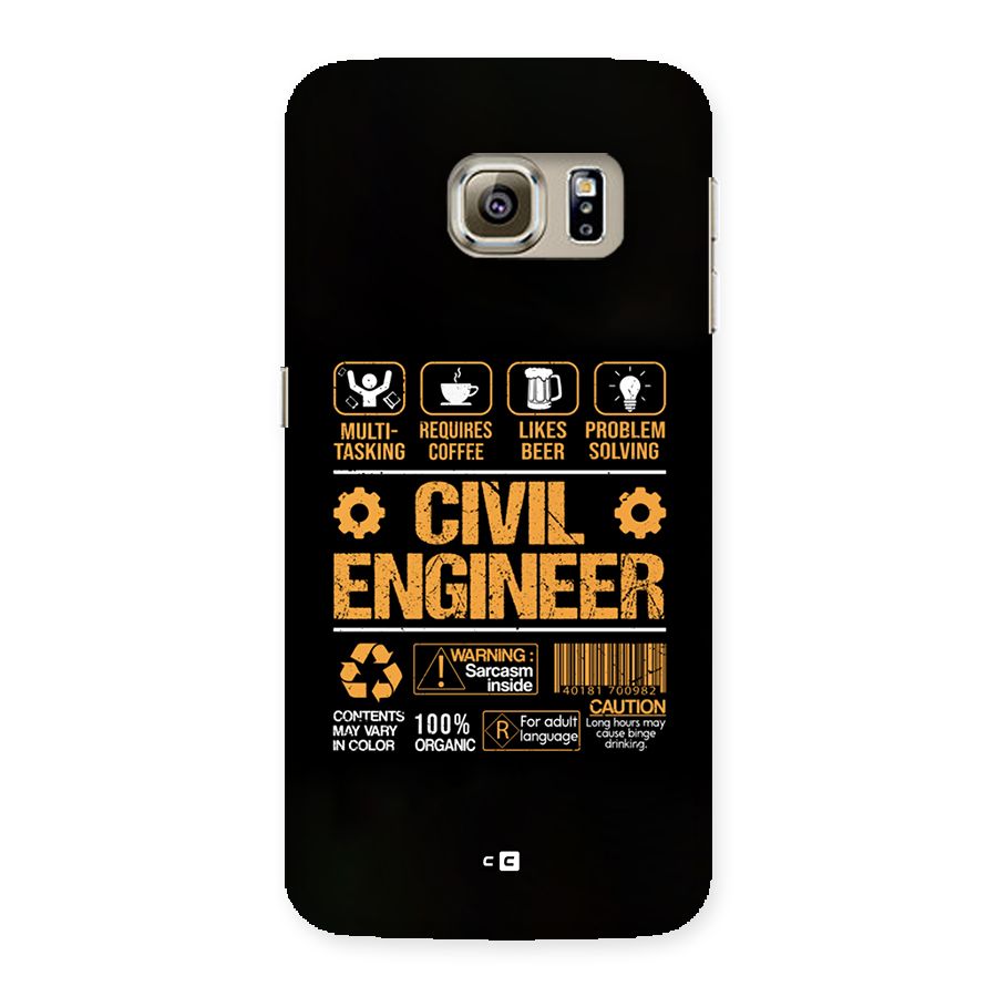 Civil Engineer Back Case for Galaxy S6 edge