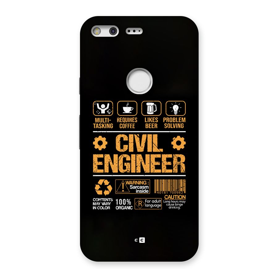 Civil Engineer Back Case for Google Pixel