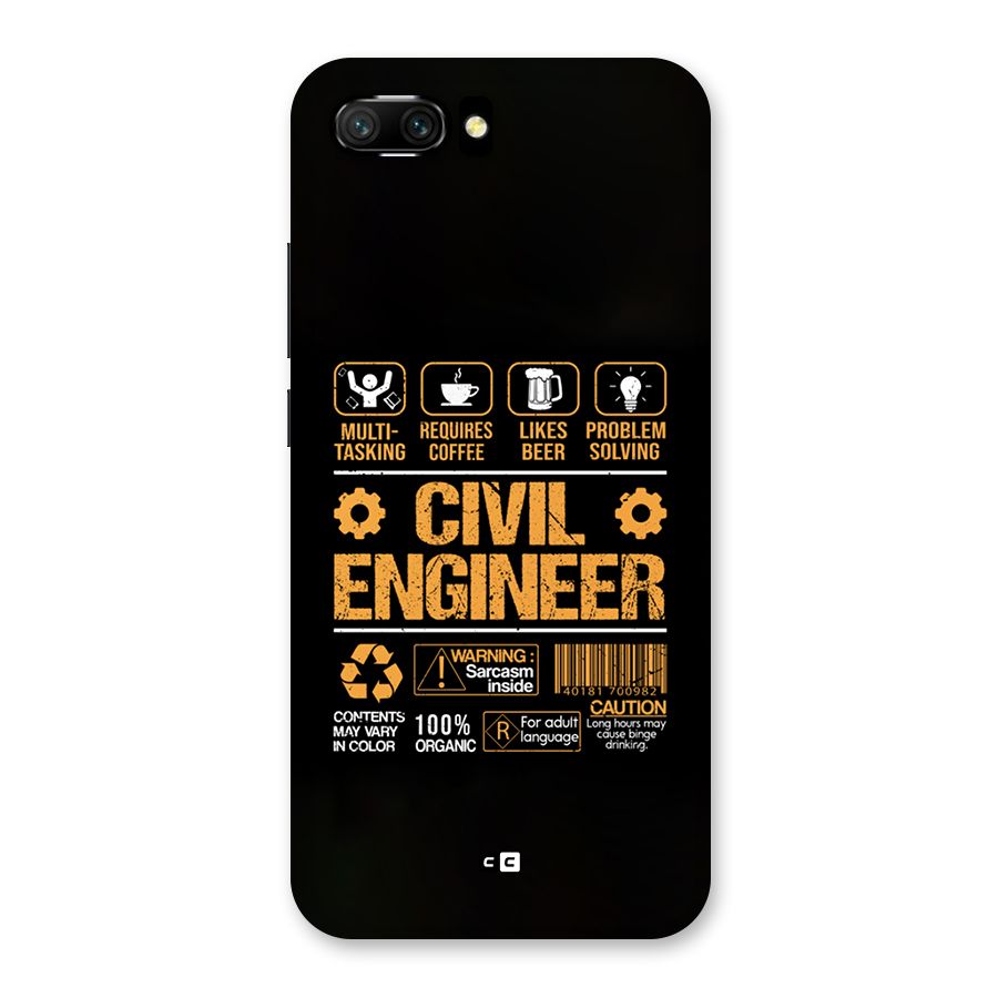 Civil Engineer Back Case for Honor 10