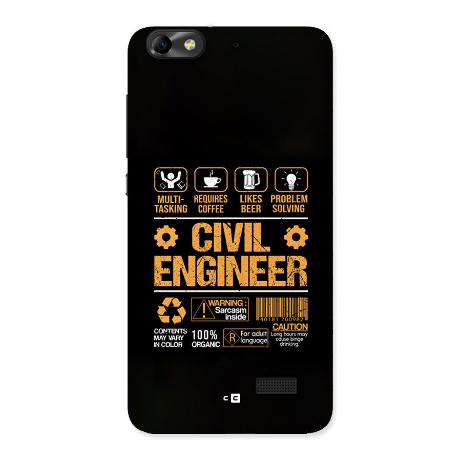 Civil Engineer Back Case for Honor 4C