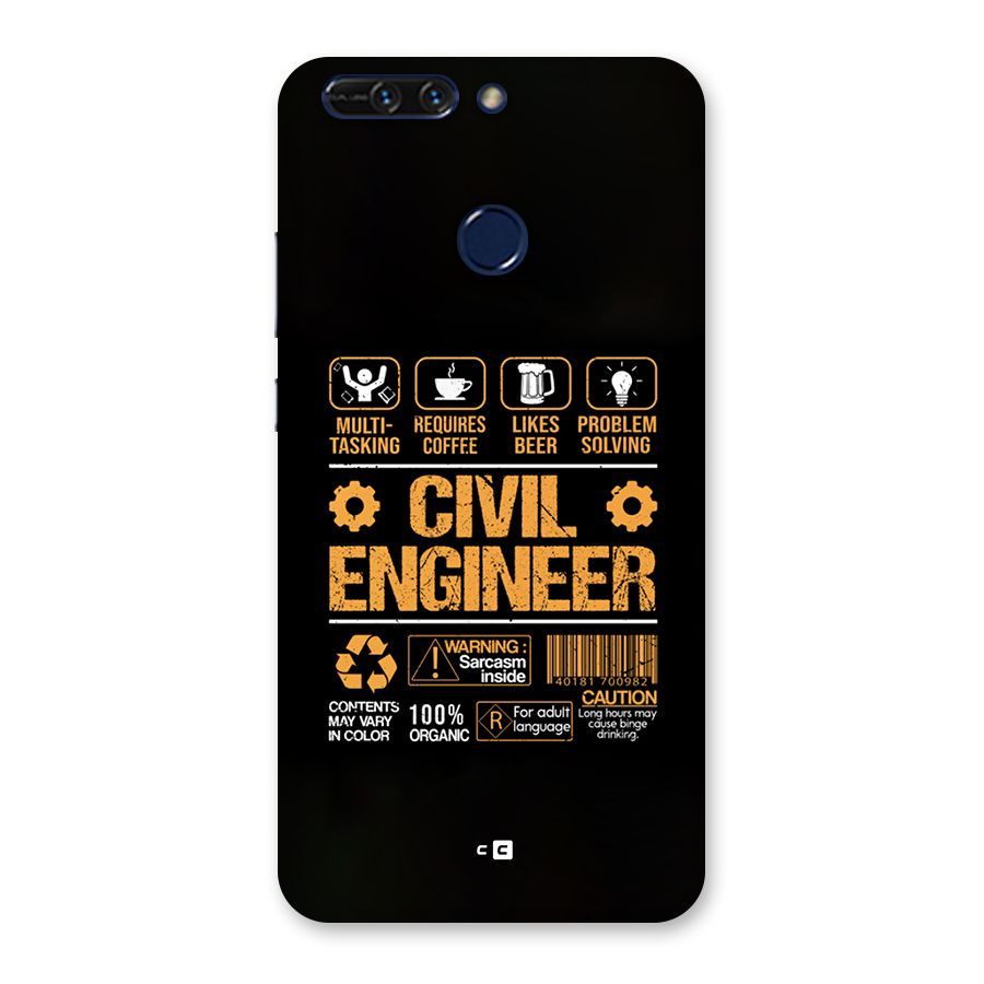 Civil Engineer Back Case for Honor 8 Pro