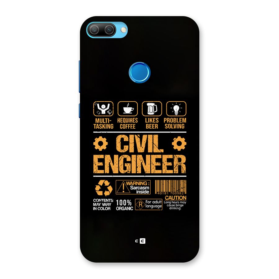 Civil Engineer Back Case for Honor 9N
