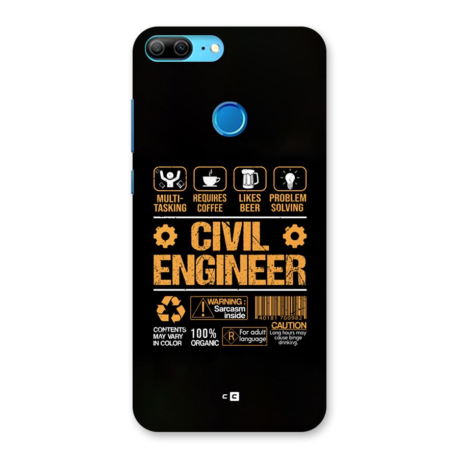Civil Engineer Back Case for Honor 9 Lite