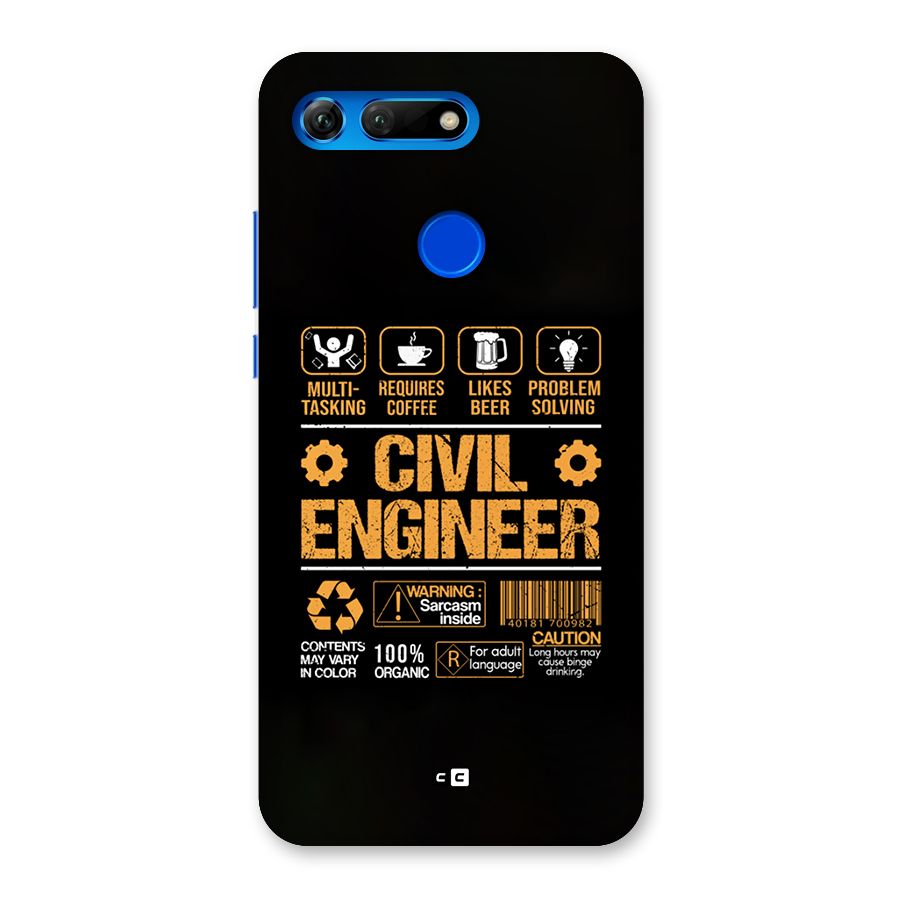 Civil Engineer Back Case for Honor View 20