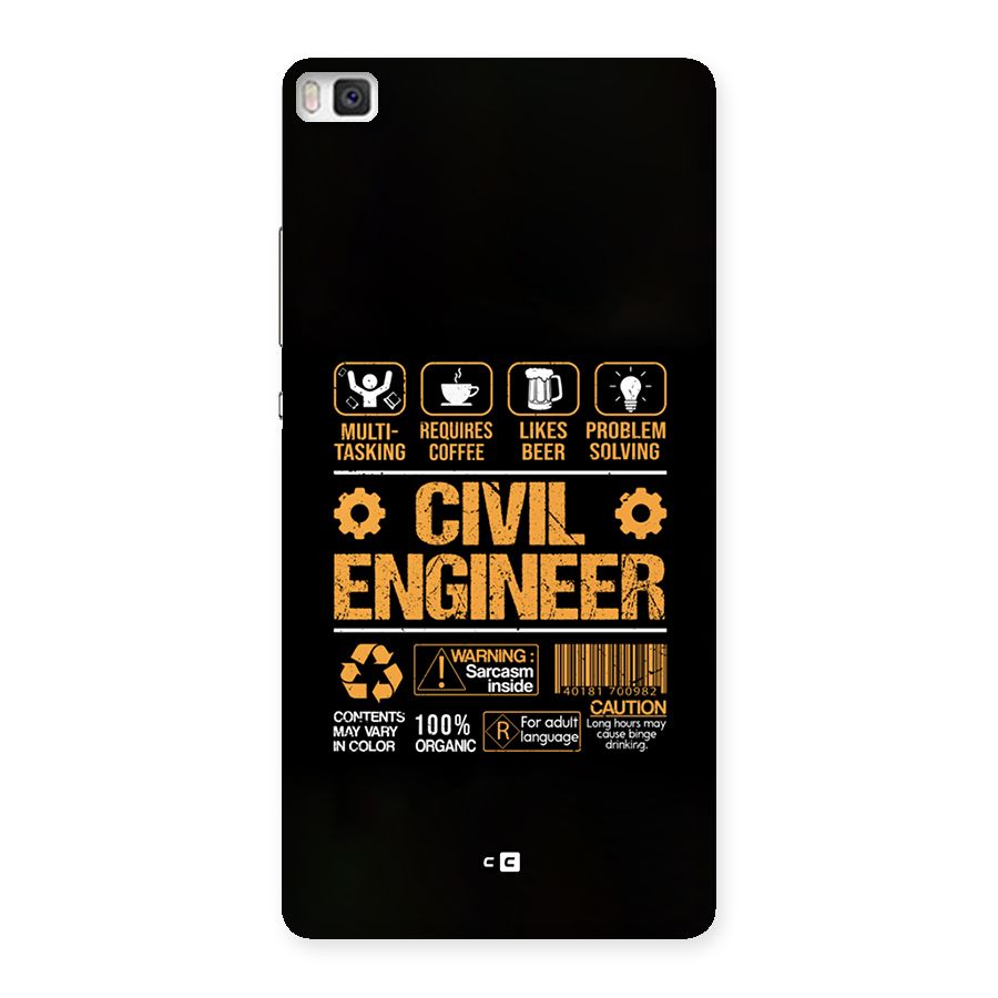 Civil Engineer Back Case for Huawei P8