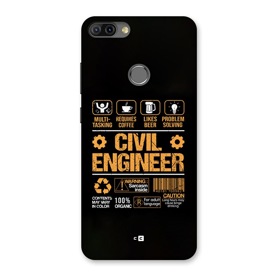 Civil Engineer Back Case for Infinix Hot 6 Pro