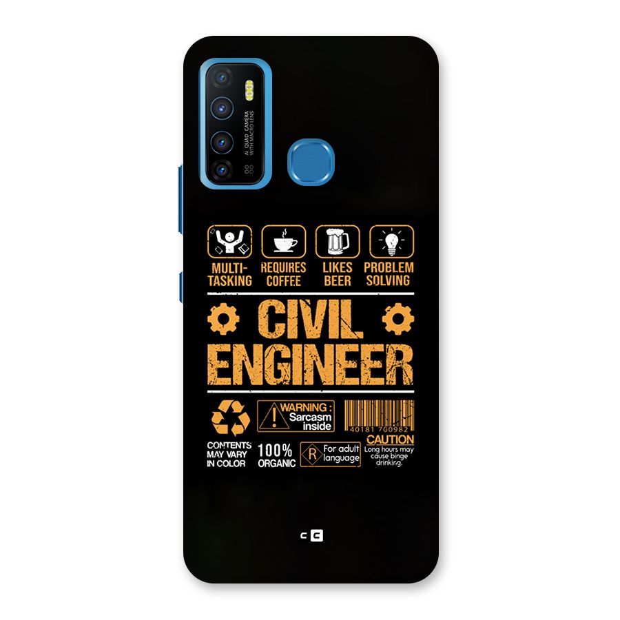 Civil Engineer Back Case for Infinix Hot 9
