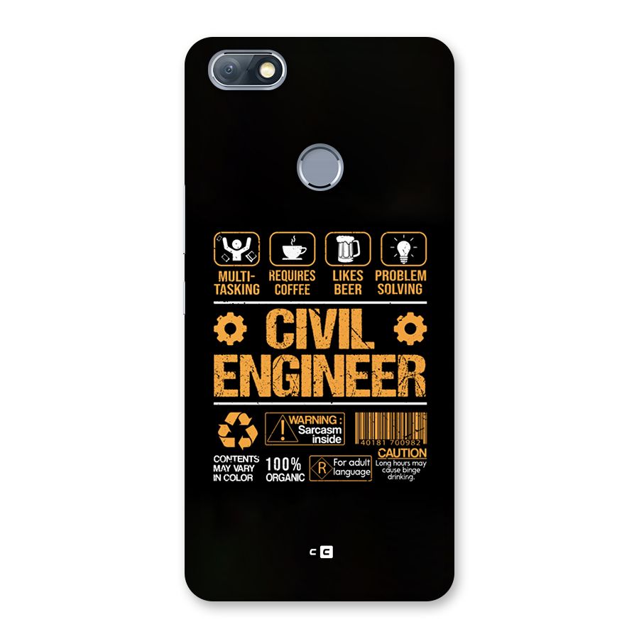 Civil Engineer Back Case for Infinix Note 5