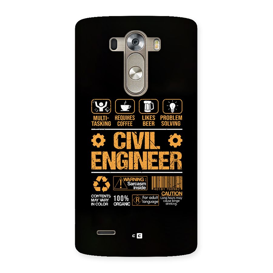 Civil Engineer Back Case for LG G3