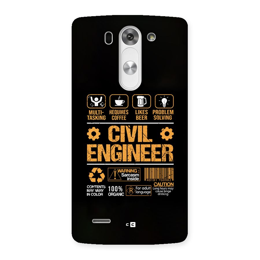 Civil Engineer Back Case for LG G3 Mini