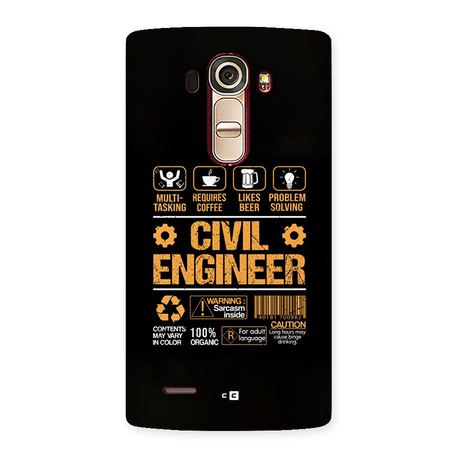 Civil Engineer Back Case for LG G4