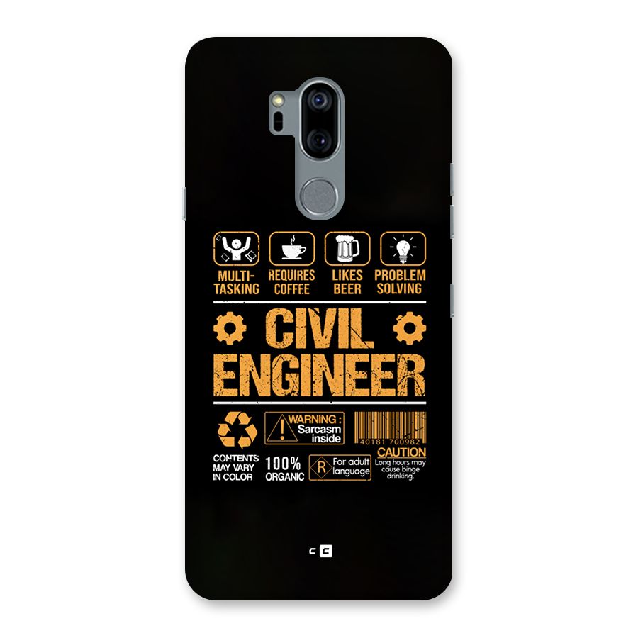 Civil Engineer Back Case for LG G7