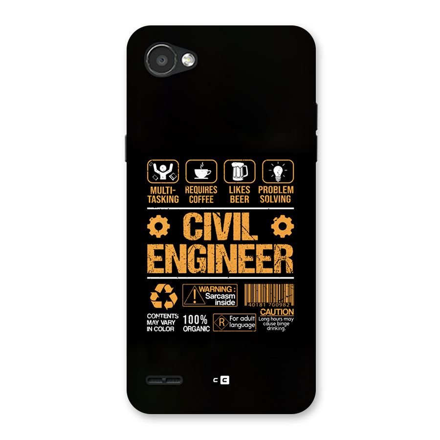 Civil Engineer Back Case for LG Q6