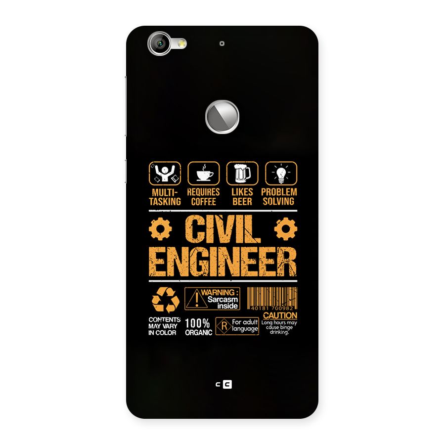 Civil Engineer Back Case for Le 1S