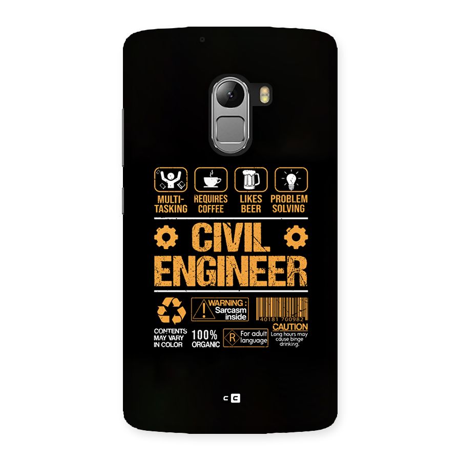 Civil Engineer Back Case for Lenovo K4 Note