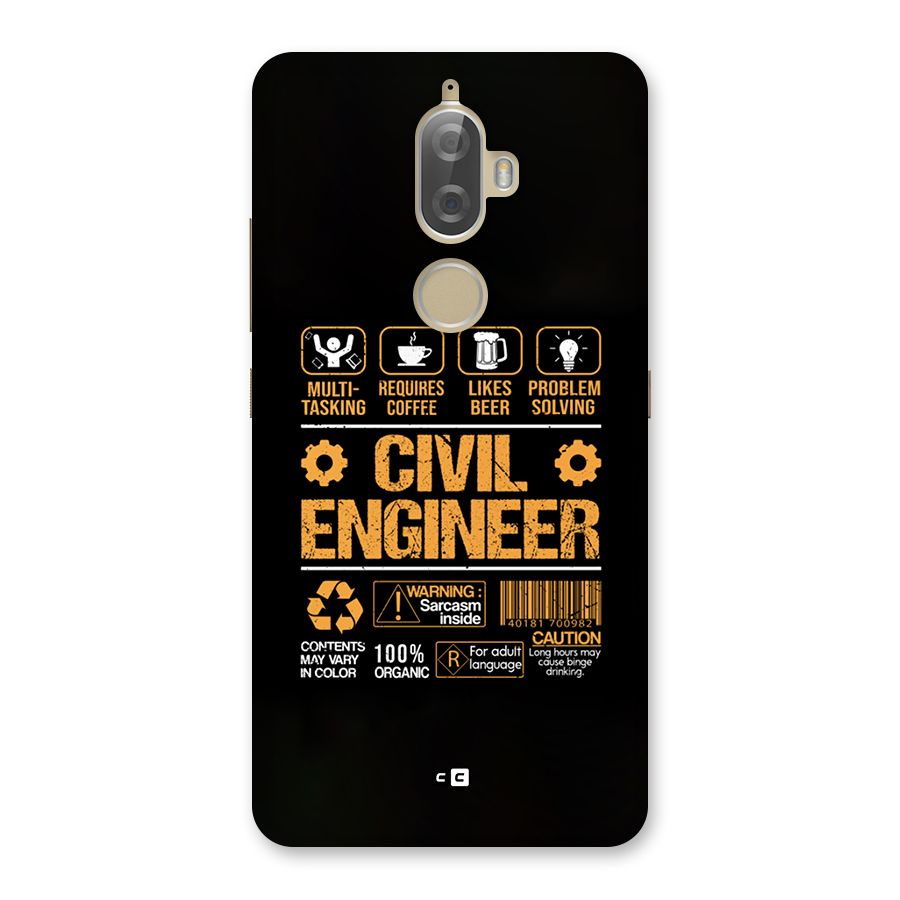 Civil Engineer Back Case for Lenovo K8 Plus