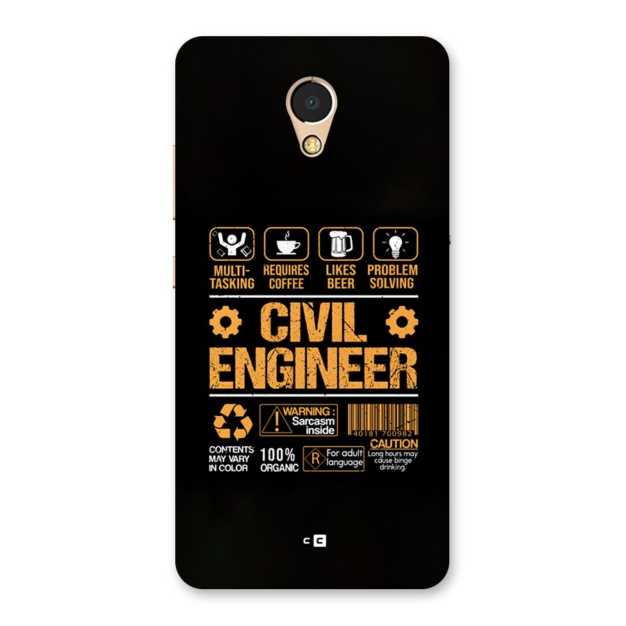 Civil Engineer Back Case for Lenovo P2