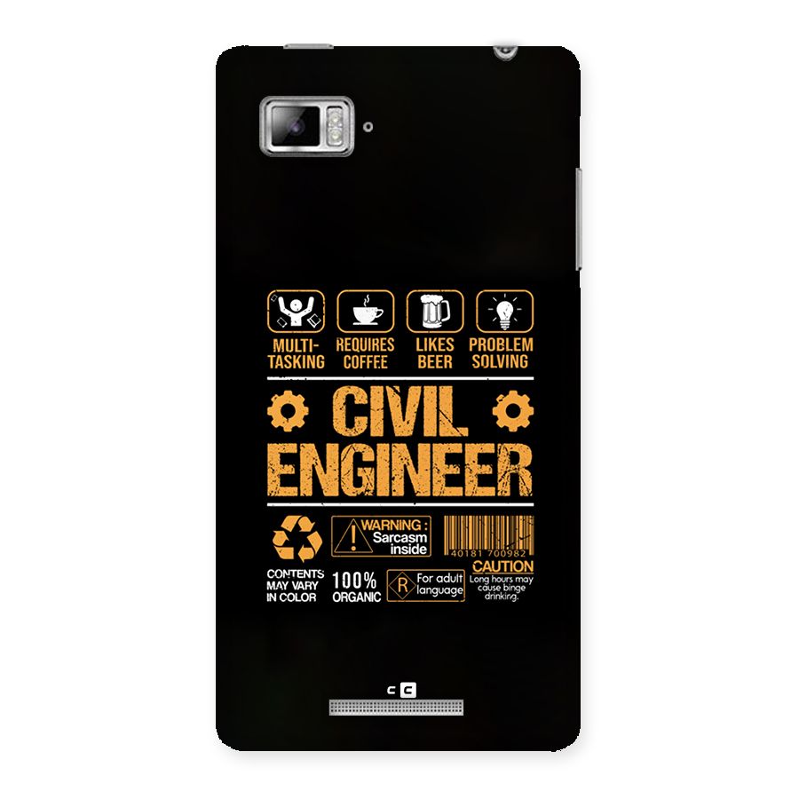 Civil Engineer Back Case for Lenovo Vibe Z K910