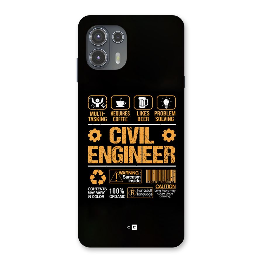 Civil Engineer Back Case for Motorola Edge 20 Fusion