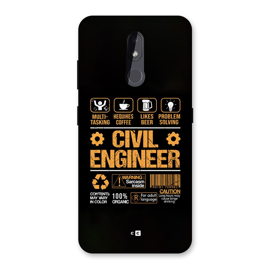 Civil Engineer Back Case for Nokia 3.2