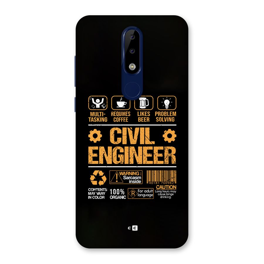 Civil Engineer Back Case for Nokia 5.1 Plus