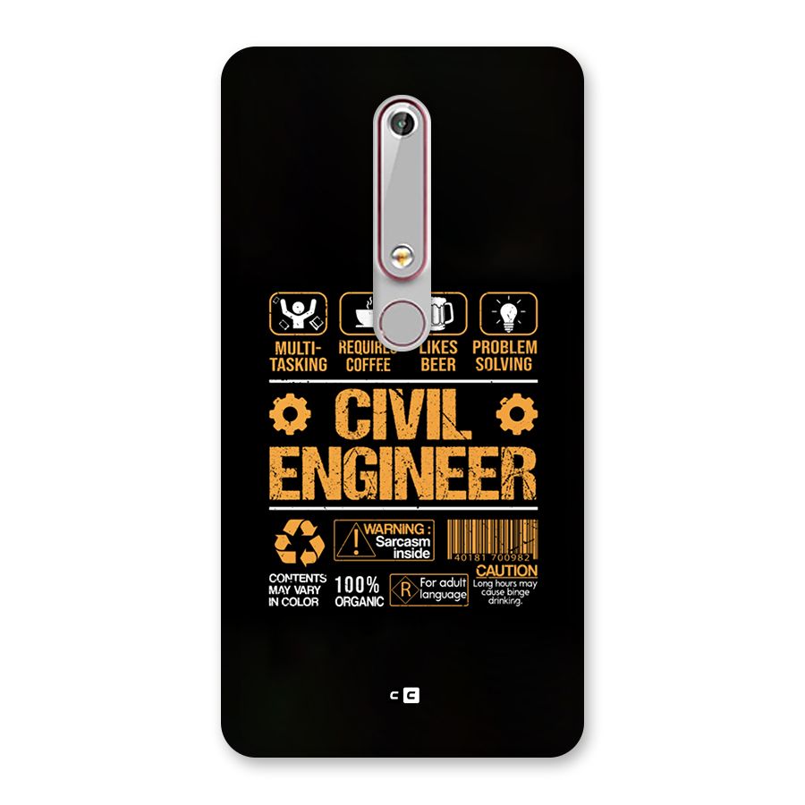 Civil Engineer Back Case for Nokia 6.1