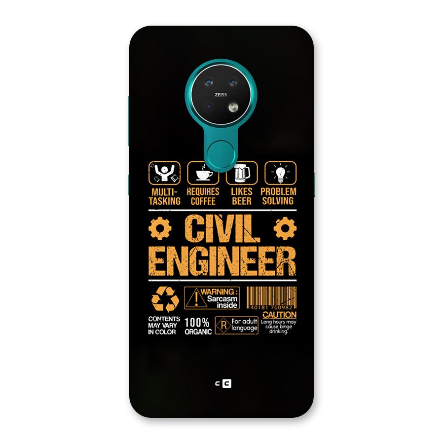Civil Engineer Back Case for Nokia 7.2