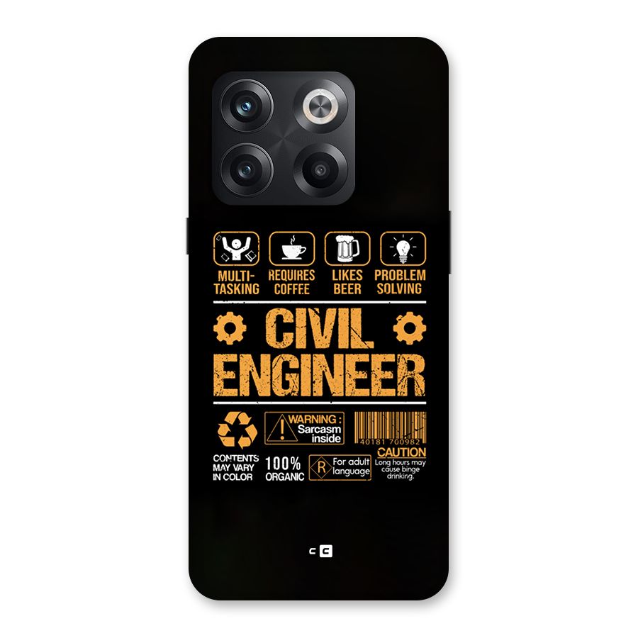 Civil Engineer Back Case for OnePlus 10T