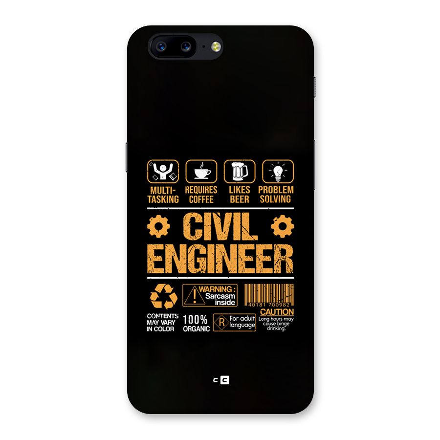 Civil Engineer Back Case for OnePlus 5