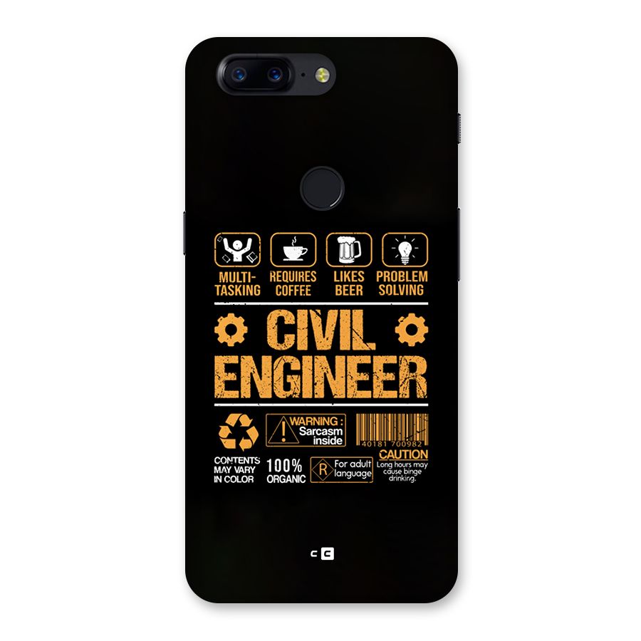 Civil Engineer Back Case for OnePlus 5T