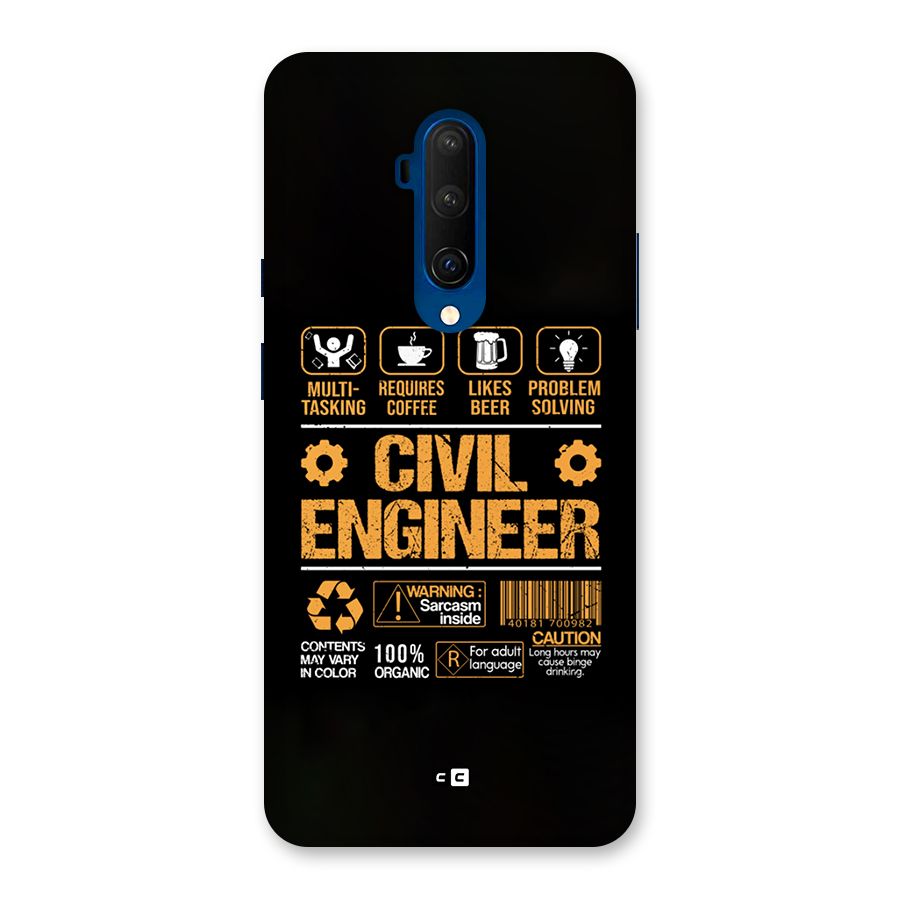 Civil Engineer Back Case for OnePlus 7T Pro