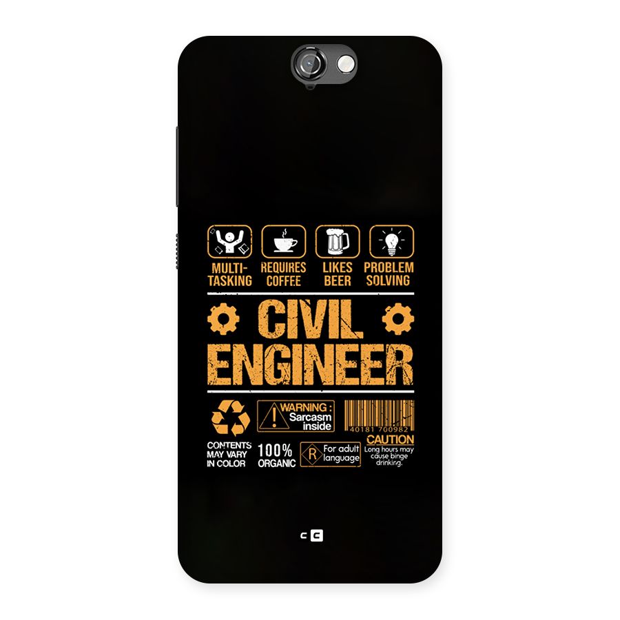 Civil Engineer Back Case for One A9